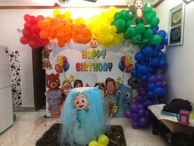 Cocomelon Theme Birthday Decoration