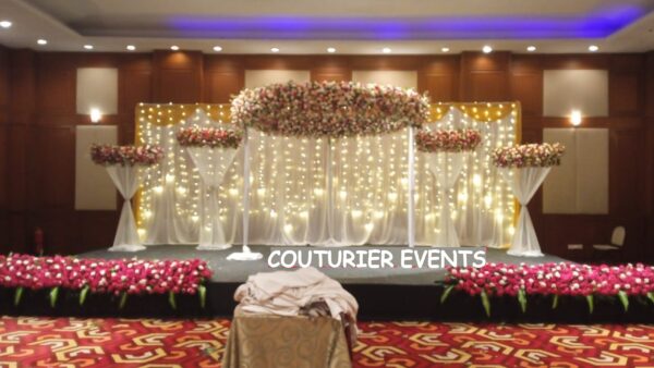 Theme Flower Decoration,Reception Ceremony,Reception Decoration - Couturier Events