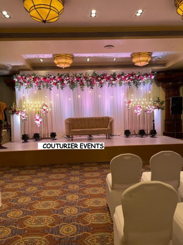 Simple Flower Decoration for engagement - Couturier Events