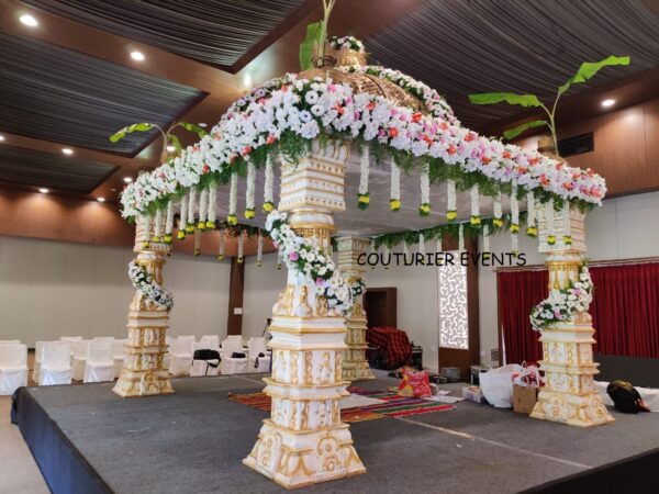 mandap flower decoration - Couturier Events