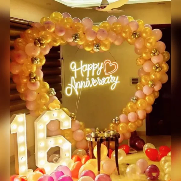 Anniversary Balloon Decoration - Couturier Events