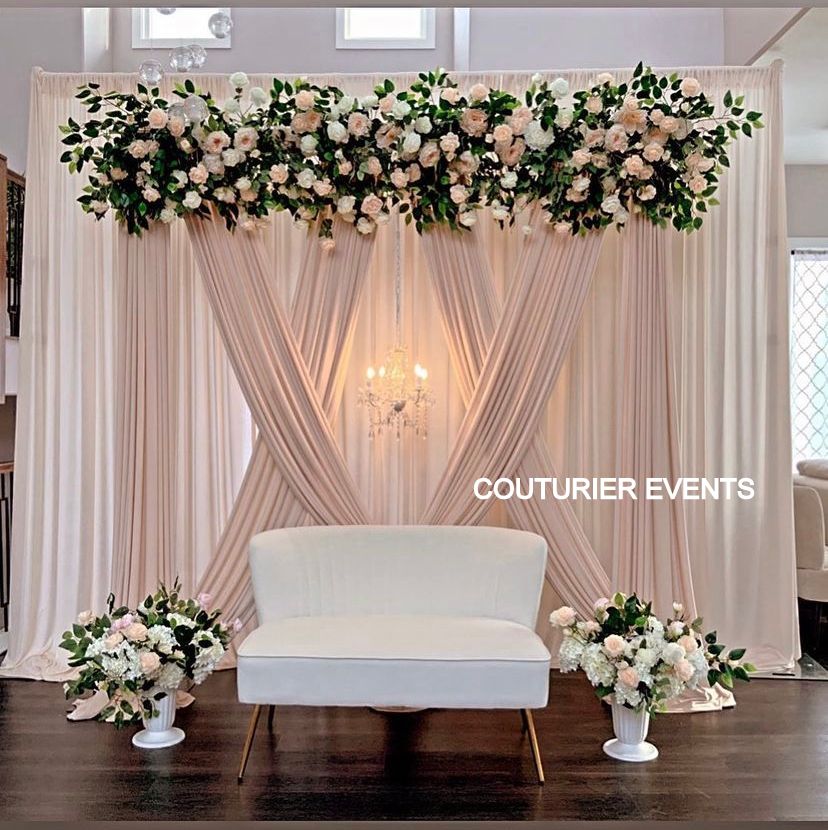 Circular Ring Decoration with curtains for Ring Ceremony | Grand wedding  stage decoration | Simple and unique wedding stage decoration | Elegant Wedding  stage decoration | Grand wedding stage decoration | best