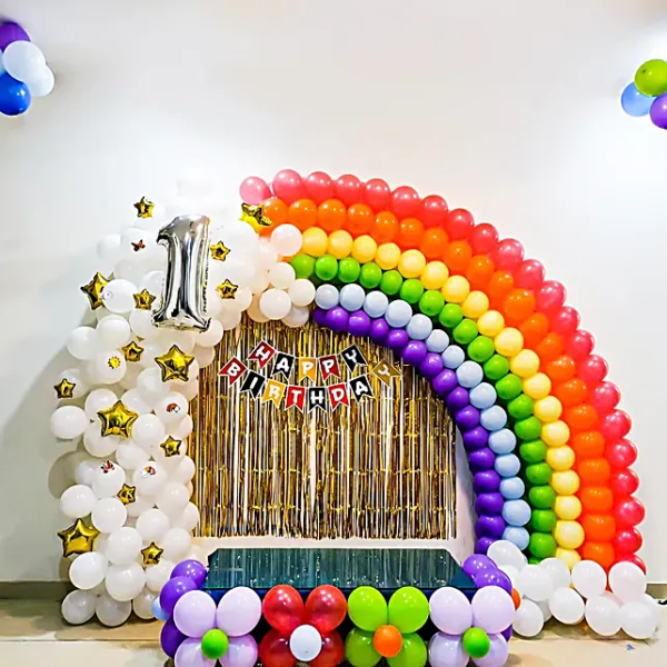 Rainbow Theme,Balloon Decoration - Couturier Events