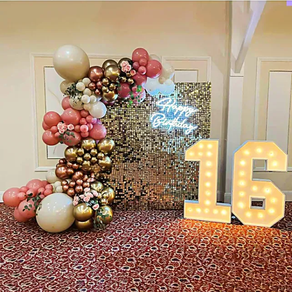 Balloon Decoration,Sparkle,Happy Birthday - Couturier Events